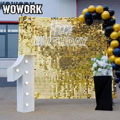 Shimmer Square Sequin wall backdrop for wedding party event decoration