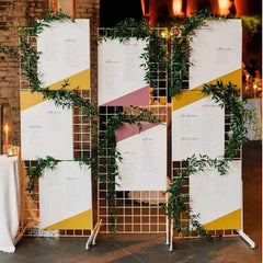 Customizable Grid Backdrop Set for Versatile Party Decor