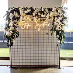 Detachable Rectangular Grid Backdrop for Stunning Party Decor