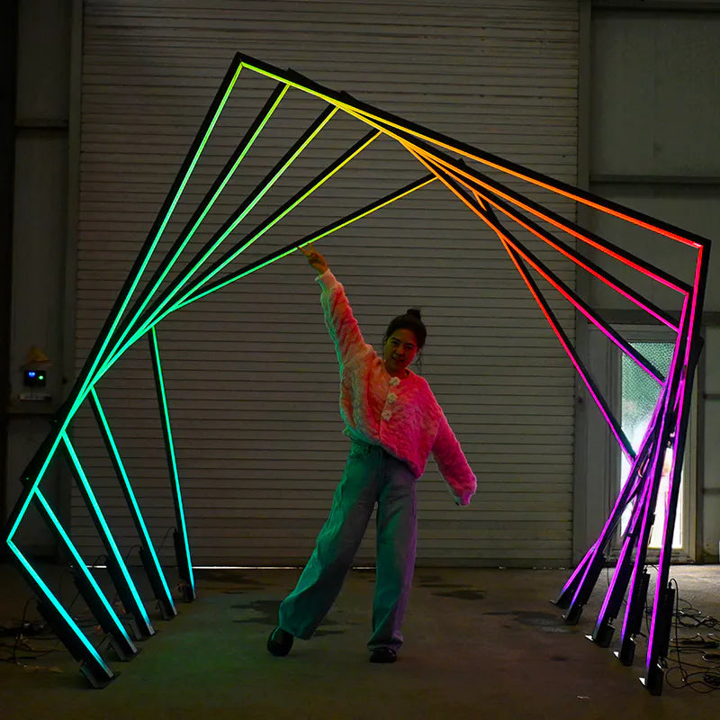 RGB Neon Tunnel Arch