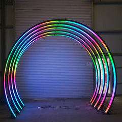 Round Neon Tunnel Arch