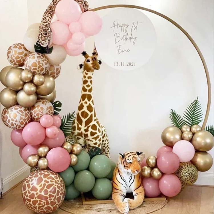 balloon birthday backdrop for baby shower party event decor